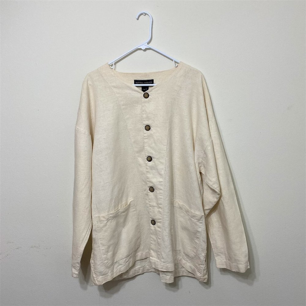 Natural Threads Men’s White Tunic